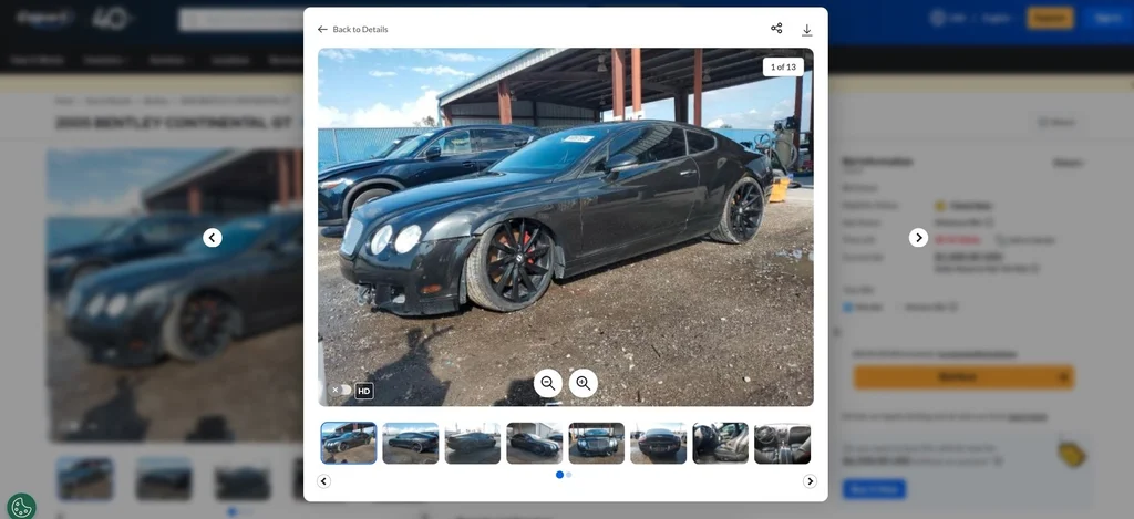 Bentley Continental GT z ogromnym przebiegiem