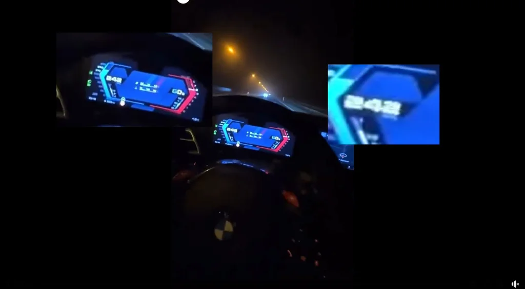 Kontrowersyjna jazda BMW 240 km/h w zabudowanym