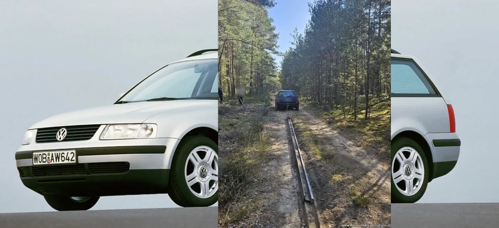 Volkswagen Passat - Kradzież szyn kolejowych